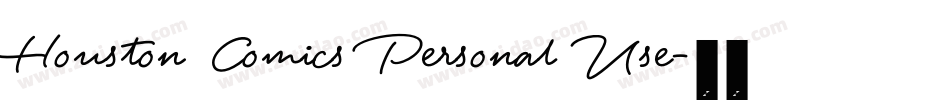 Houston Comics Personal Use字体转换